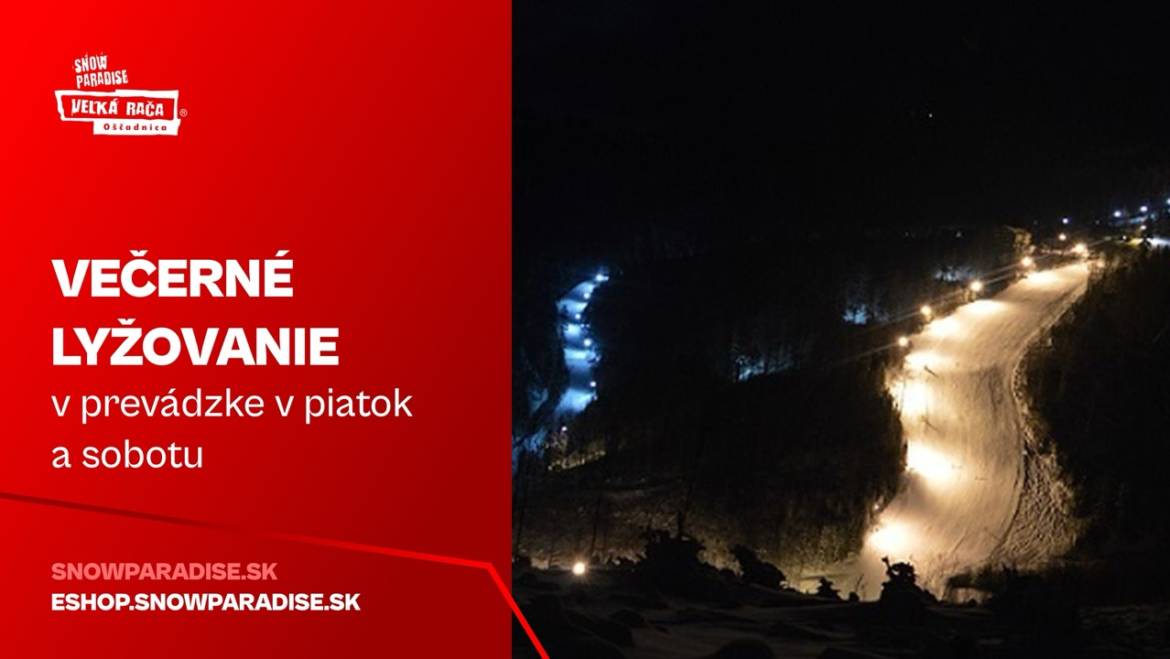 Večerné lyžovanie v Snowparadise – zmena prevádzky od 9. marca 2026