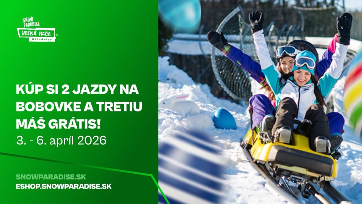 Viac jázd, viac zábavy – 3. jazda na bobovke GRÁTIS